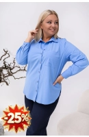 M54714 KOSZULA VIOLET 2 NIEBIESKA